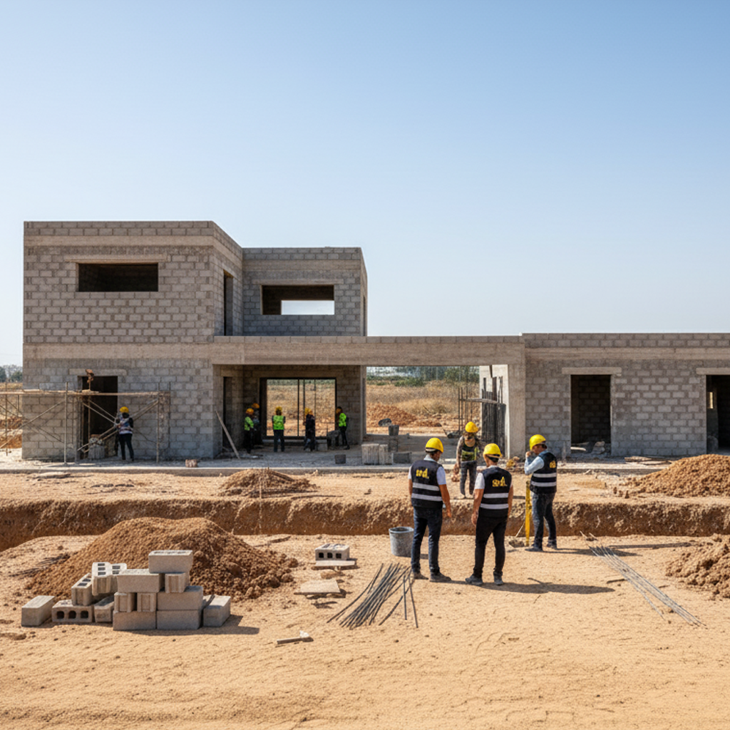 Des réunion de chantier avec tous les ingénieurs GC Génie Civile pour une livraison parfaite de projets clé en main